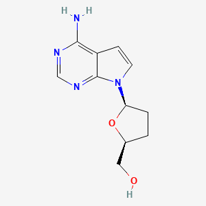 molecular formula C11H14N4O2 B1348378 7-脱氮-2',3'-二脱氧腺苷 CAS No. 40627-30-3