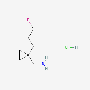 1-[1-(3-Fluoropropyl)cyclopropyl]methanamine hydrochloride