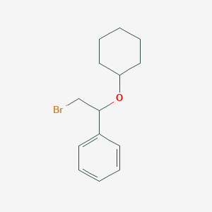 (2-Bromo-1-(cyclohexyloxy)ethyl)benzene