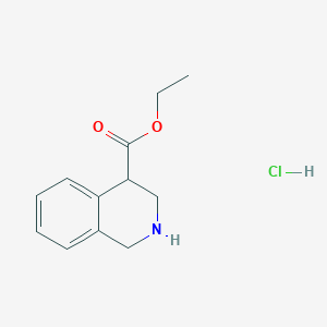 molecular formula C12H16ClNO2 B13483827 Ethyl 1,2,3,4-tetrahydroisoquinoline-4-carboxylate hydrochloride 