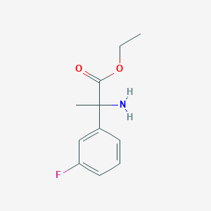 Ethyl 2-amino-2-(3-fluorophenyl)propanoate