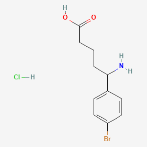 5-Amino-5-(4-bromophenyl)pentanoic acid hydrochloride