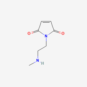 molecular formula C7H10N2O2 B13483858 1-(2-(Methylamino)ethyl)-1H-pyrrole-2,5-dione 