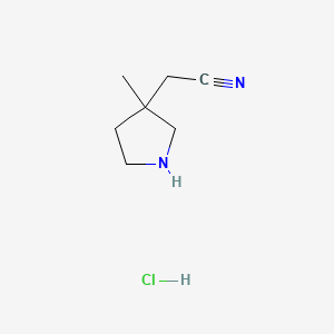 2-(3-Methylpyrrolidin-3-yl)acetonitrile hydrochloride