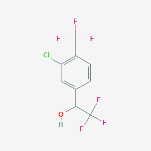 molecular formula C9H5ClF6O B13483942 3-Chloro-alpha,4-bis(trifluoromethyl)benzyl Alcohol 