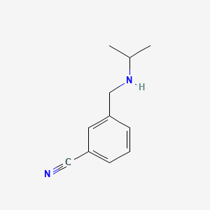 molecular formula C11H14N2 B1348405 3-((异丙基氨基)甲基)苯甲腈 CAS No. 90389-99-4