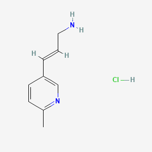 (2E)-3-(6-methylpyridin-3-yl)prop-2-en-1-amine hydrochloride