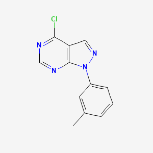 molecular formula C12H9ClN4 B1348412 4-氯-1-(3-甲基苯基)-1H-吡唑并[3,4-d]嘧啶 CAS No. 650628-11-8