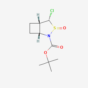 rac-tert-butyl (1R,4S,5S)-4-chloro-3-oxo-3lambda4-thia-2-azabicyclo[3.2.0]heptane-2-carboxylate