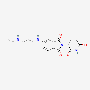 2-(2,6-Dioxo-3-piperidyl)-5-[3-(isopropylamino)propylamino]isoindoline-1,3-dione