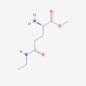 molecular formula C8H16N2O3 B13484194 Methyl (2S)-2-amino-4-(ethylcarbamoyl)butanoate 