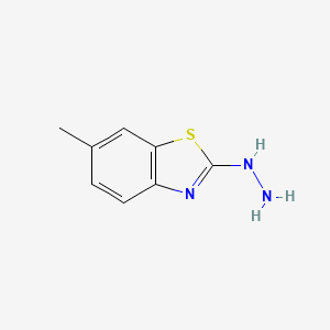 molecular formula C8H9N3S B1348422 2-肼基-6-甲基-1,3-苯并噻唑 CAS No. 20174-69-0