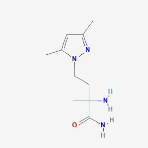 2-Amino-4-(3,5-dimethyl-1h-pyrazol-1-yl)-2-methylbutanamide