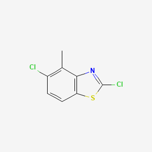 molecular formula C8H5Cl2NS B1348426 2,5-二氯-4-甲基-1,3-苯并噻唑 CAS No. 887204-62-8