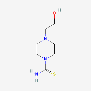 molecular formula C7H15N3OS B1348436 4-(2-Hydroxyethyl)piperazine-1-carbothioamide CAS No. 40546-25-6