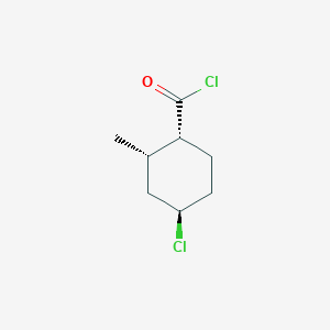 molecular formula C8H12Cl2O B134844 Cyclohexanecarbonyl chloride, 4-chloro-2-methyl-, (1alpha,2alpha,4beta)-(9CI) CAS No. 130422-92-3