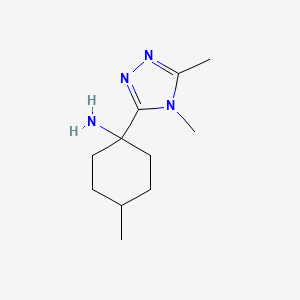 1-(4,5-Dimethyl-4h-1,2,4-triazol-3-yl)-4-methylcyclohexan-1-amine