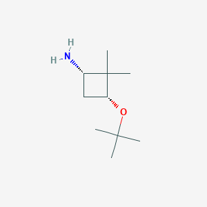 Rac-(1r,3s)-3-(tert-butoxy)-2,2-dimethylcyclobutan-1-amine