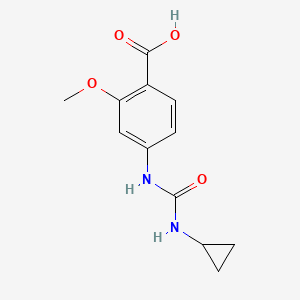 4-[(Cyclopropylcarbamoyl)amino]-2-methoxybenzoic acid