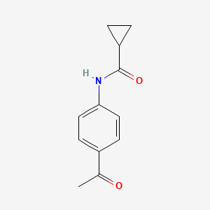 molecular formula C12H13NO2 B1348449 N-(4-乙酰苯基)环丙烷甲酰胺 CAS No. 23845-08-1