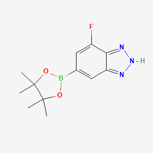 7-fluoro-5-(4,4,5,5-tetramethyl-1,3,2-dioxaborolan-2-yl)-1H-1,2,3-benzotriazole