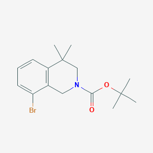 tert-Butyl 8-bromo-4,4-dimethyl-3,4-dihydroisoquinoline-2(1H)-carboxylate