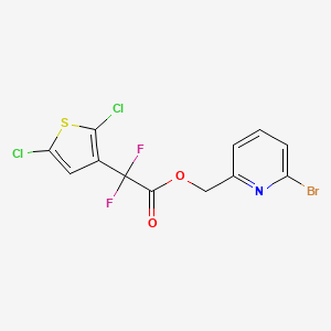 (6-Bromopyridin-2-yl)methyl 2-(2,5-dichlorothiophen-3-yl)-2,2-difluoroacetate