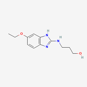 molecular formula C12H17N3O2 B1348456 3-(5-乙氧基-1H-苯并咪唑-2-氨基)-丙-1-醇 CAS No. 301163-46-2