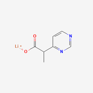 Lithium(1+) 2-(pyrimidin-4-yl)propanoate