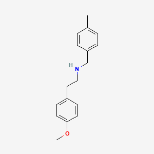 molecular formula C17H21NO B1348459 2-(4-甲氧基苯基)-N-(4-甲基苯基)乙胺 CAS No. 418781-20-1