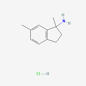 1,6-dimethyl-2,3-dihydro-1H-inden-1-amine hydrochloride