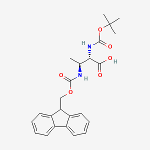 (2S,3S)-2-{[(tert-butoxy)carbonyl]amino}-3-({[(9H-fluoren-9-yl)methoxy]carbonyl}amino)butanoic acid