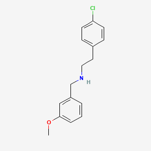 B1348460 2-(4-chlorophenyl)-N-(3-methoxybenzyl)ethanamine CAS No. 586333-01-9