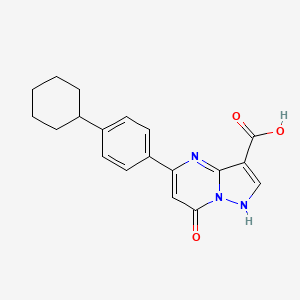 5-(4-cyclohexylphenyl)-7-oxo-4H,7H-pyrazolo[1,5-a]pyrimidine-3-carboxylic acid