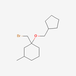 1-(Bromomethyl)-1-(cyclopentylmethoxy)-3-methylcyclohexane