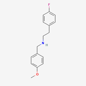 molecular formula C16H18FNO B1348461 2-(4-氟苯基)-N-(4-甲氧基苄基)乙胺 CAS No. 436099-73-9