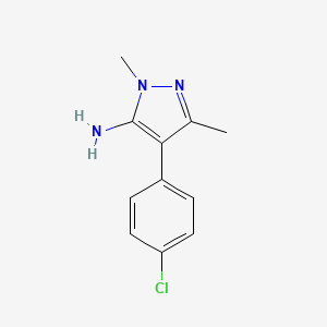 4-(4-Chlorophenyl)-1,3-dimethyl-1h-pyrazol-5-amine