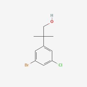 2-(3-Bromo-5-chlorophenyl)-2-methylpropan-1-ol