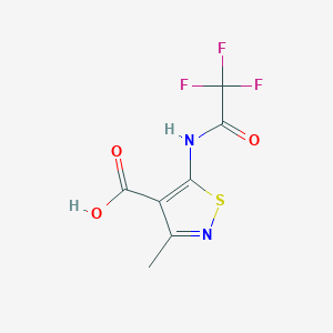 3-Methyl-5-(2,2,2-trifluoroacetamido)isothiazole-4-carboxylic acid