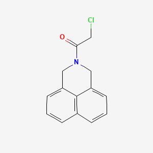 1-{3-Azatricyclo[7.3.1.0,5,13]trideca-1(13),5,7,9,11-pentaen-3-yl}-2-chloroethan-1-one