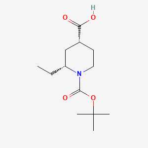 rac-(2R,4R)-1-[(tert-butoxy)carbonyl]-2-ethylpiperidine-4-carboxylic acid