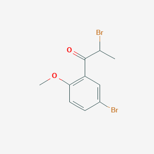 2-Bromo-1-(5-bromo-2-methoxyphenyl)propan-1-one