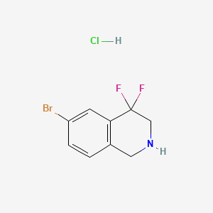 6-Bromo-4,4-difluoro-1,2,3,4-tetrahydroisoquinoline hydrochloride