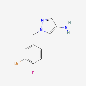 1-(3-Bromo-4-fluorobenzyl)-1h-pyrazol-4-amine