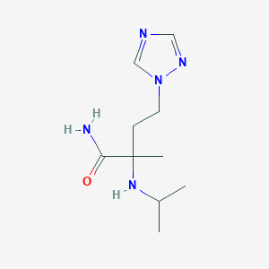 2-(Isopropylamino)-2-methyl-4-(1h-1,2,4-triazol-1-yl)butanamide