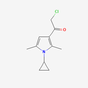 molecular formula C11H14ClNO B1348482 2-chloro-1-(1-cyclopropyl-2,5-dimethyl-1H-pyrrol-3-yl)ethanone CAS No. 744227-04-1