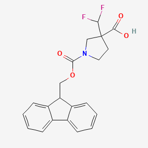 3-(difluoromethyl)-1-{[(9H-fluoren-9-yl)methoxy]carbonyl}pyrrolidine-3-carboxylic acid