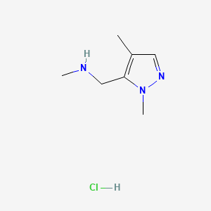 [(1,4-dimethyl-1H-pyrazol-5-yl)methyl](methyl)amine hydrochloride