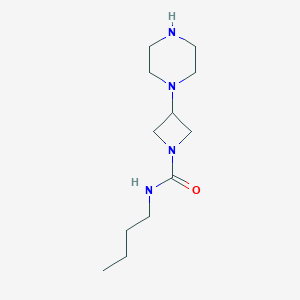 n-Butyl-3-(piperazin-1-yl)azetidine-1-carboxamide