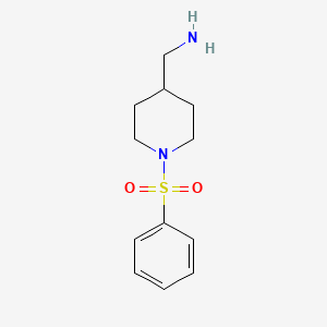 molecular formula C12H18N2O2S B13484854 (1-(Phenylsulfonyl)piperidin-4-yl)methanamine 